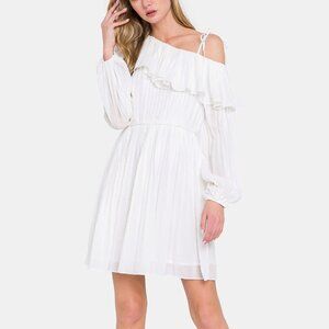 ENDLESS ROSE Pleated One Shoulder Dress